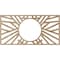 Ekena Millwork Hoover Wood Fretwork Pierced Ceiling Medallion, Red Oak, 18"W x 9"H x 6 5/8"ID x 1/4"T CMWP18X09X0250HORO - alternate 2